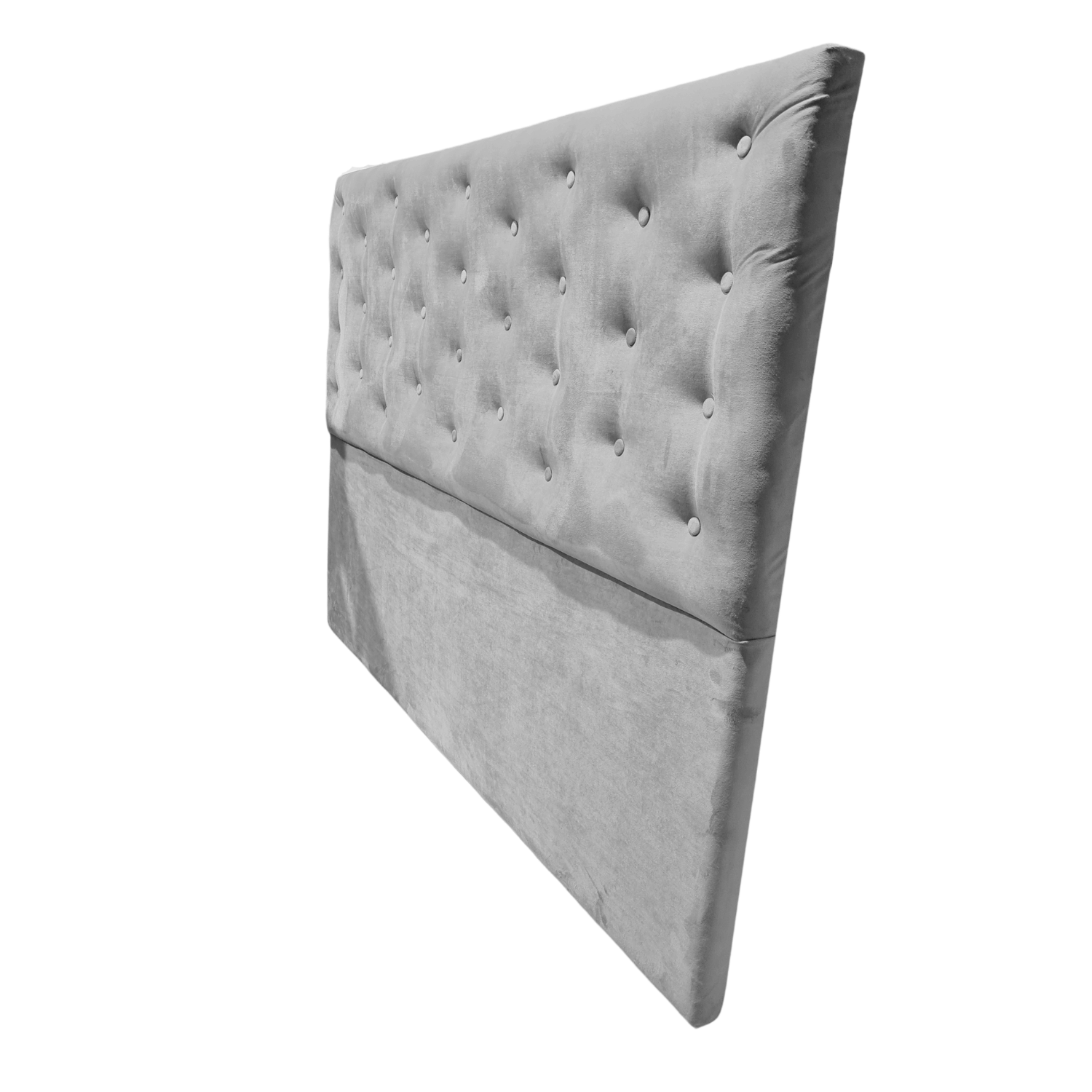 RESPALDO MUEBLES RIMAR A PISO KING FELPA GRIS CLARO - 3