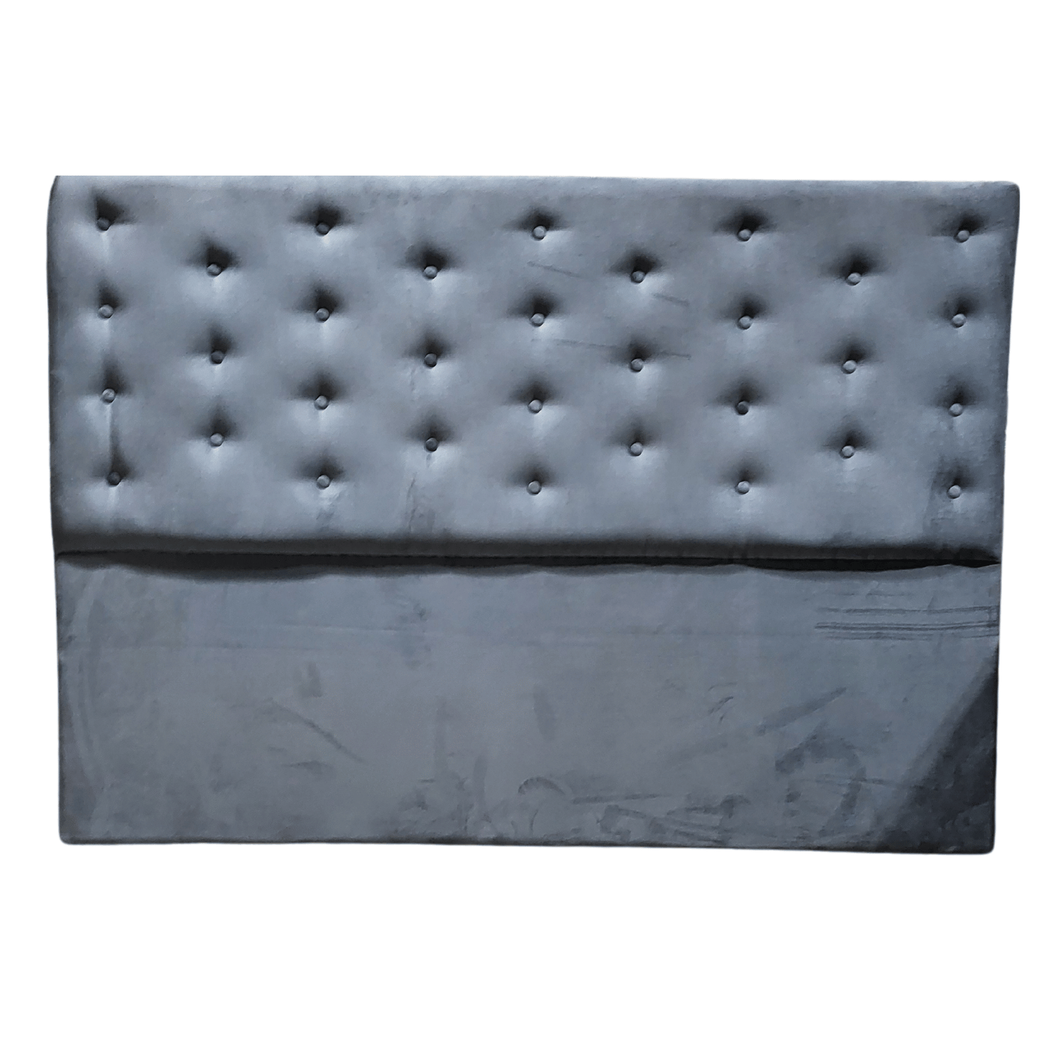 RESPALDO MUEBLES RIMAR A PISO KING FELPA GRIS OSCURO - 1