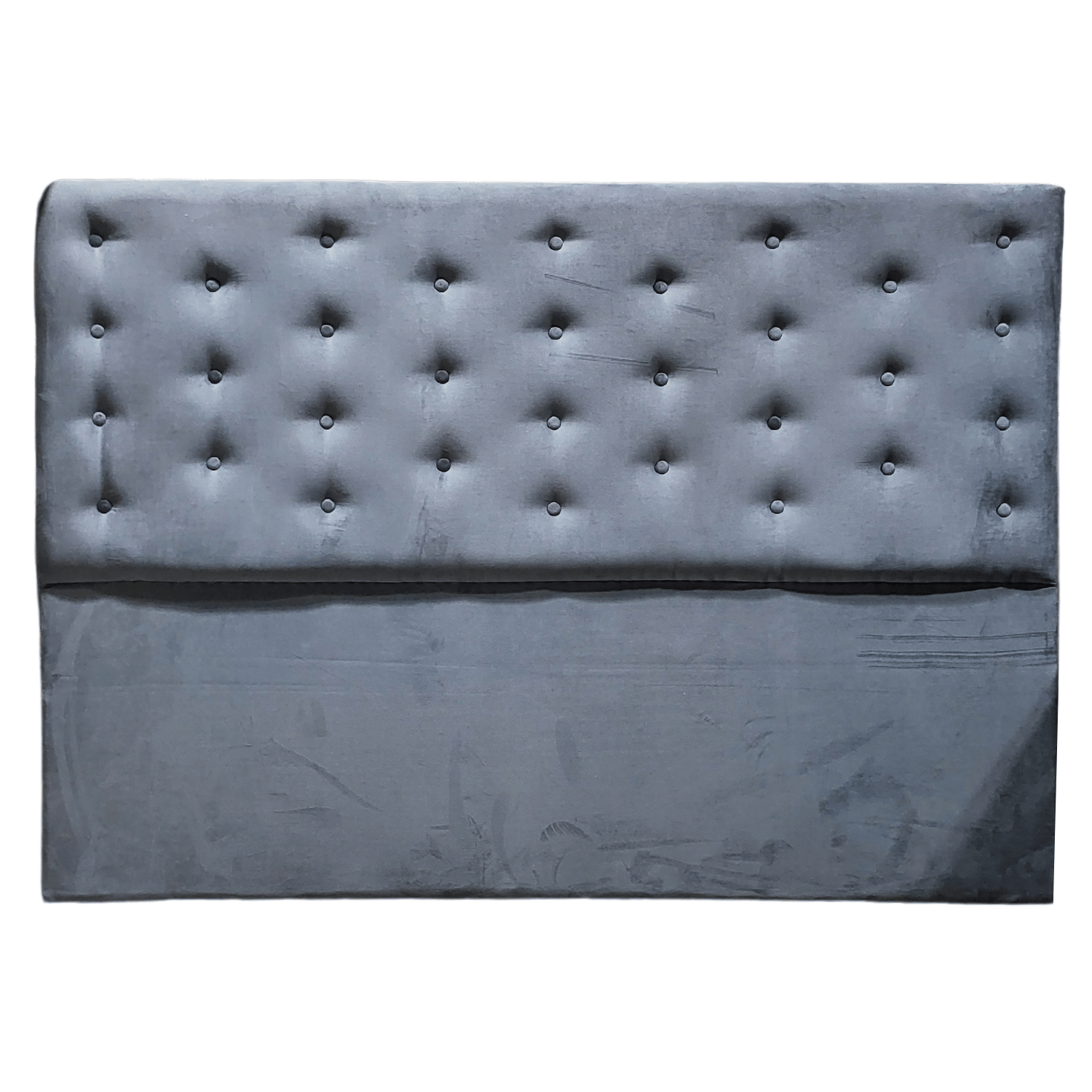 RESPALDO MUEBLES RIMAR A PISO KING FELPA GRIS OSCURO - 4
