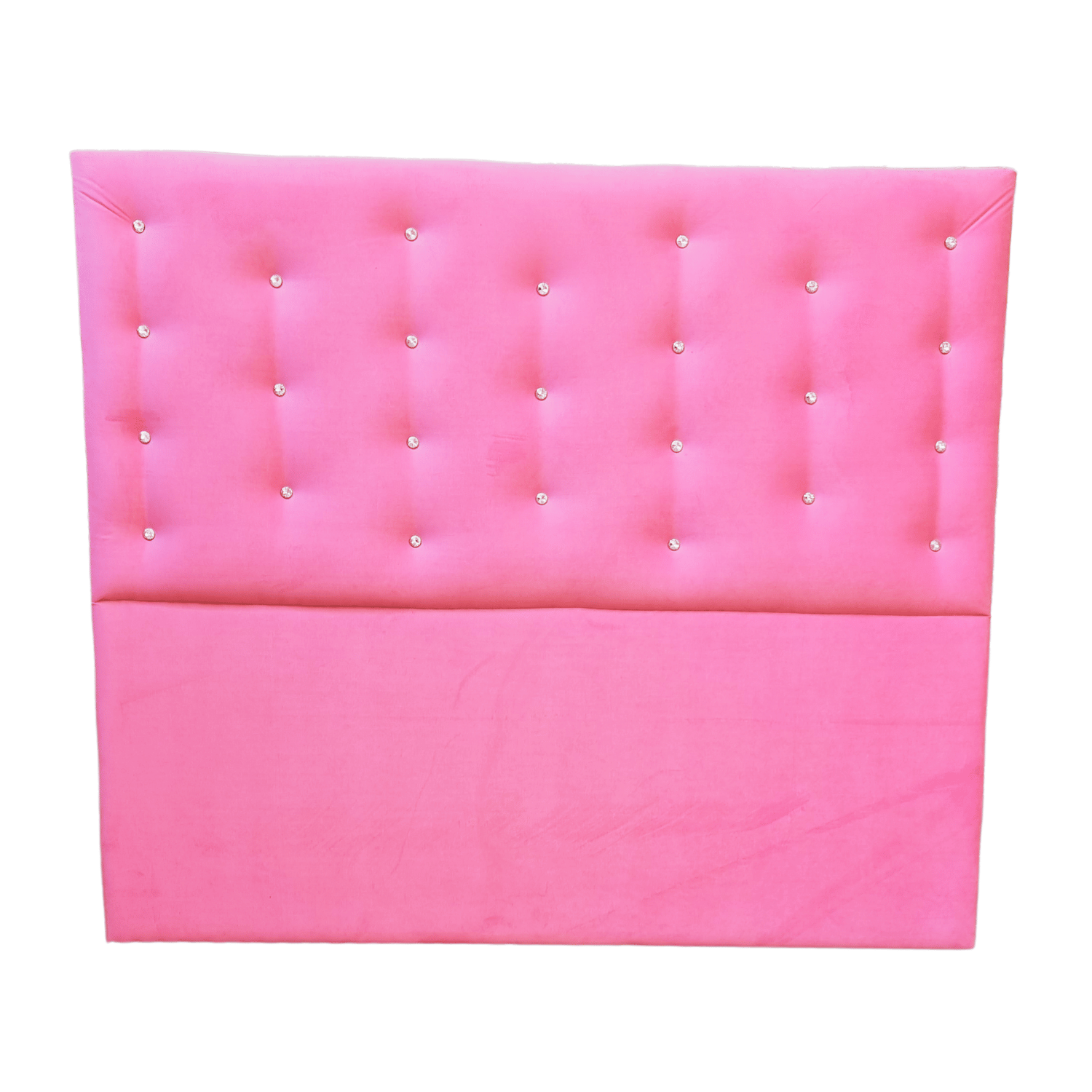 RESPALDO MUEBLES RIMAR A PISO DIAMANTE 2 PLAZAS FELPA ROSADO CLARO - 1