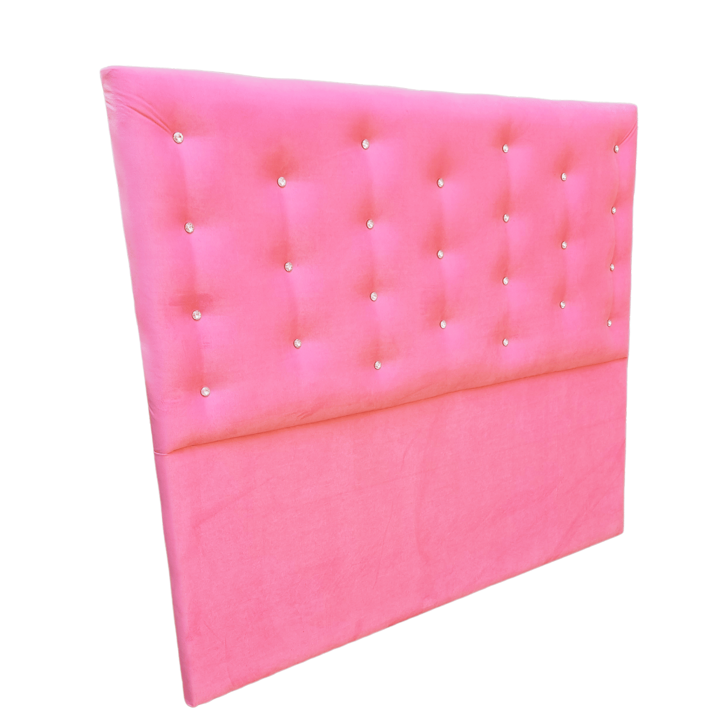 RESPALDO MUEBLES RIMAR A PISO DIAMANTE 2 PLAZAS FELPA ROSADO CLARO - 2
