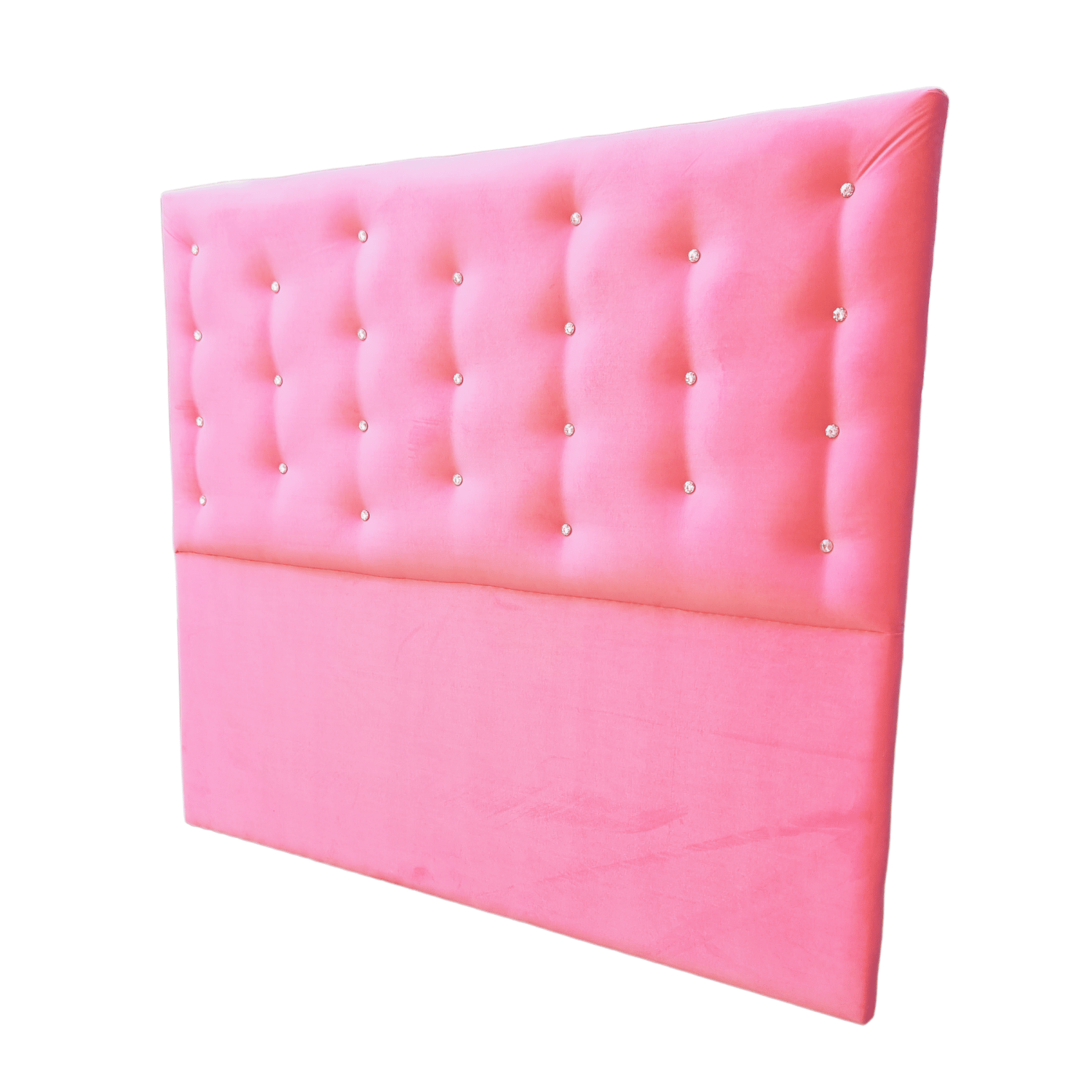 RESPALDO MUEBLES RIMAR A PISO DIAMANTE 2 PLAZAS FELPA ROSADO CLARO - 3