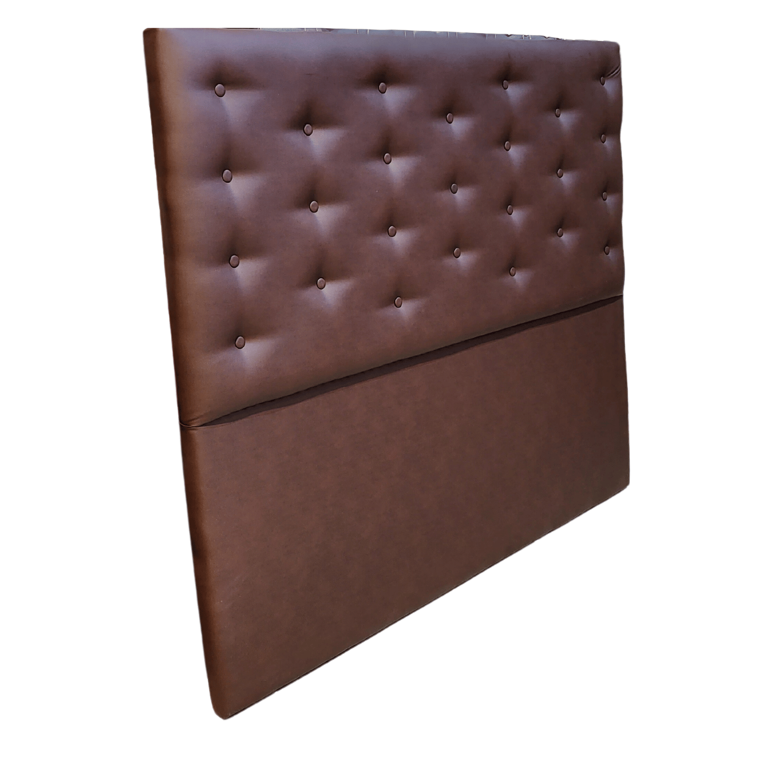 RESPALDO MUEBLES RIMAR A PISO 2 PLAZAS ECO CUERO CHOCOLATE - 2