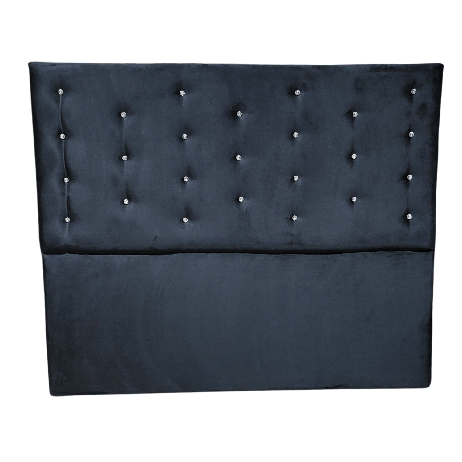RESPALDO MUEBLES RIMAR A PISO DIAMANTE 2 PLAZAS FELPA NEGRO - 1