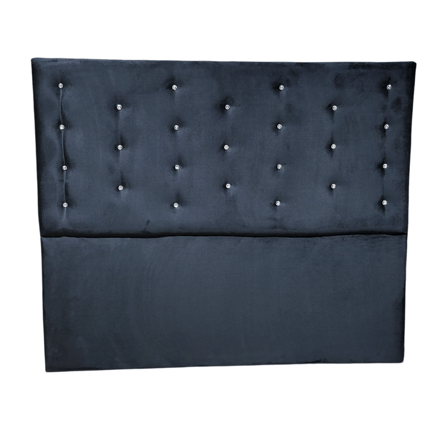 RESPALDO MUEBLES RIMAR A PISO DIAMANTE 2 PLAZAS FELPA NEGRO - 5