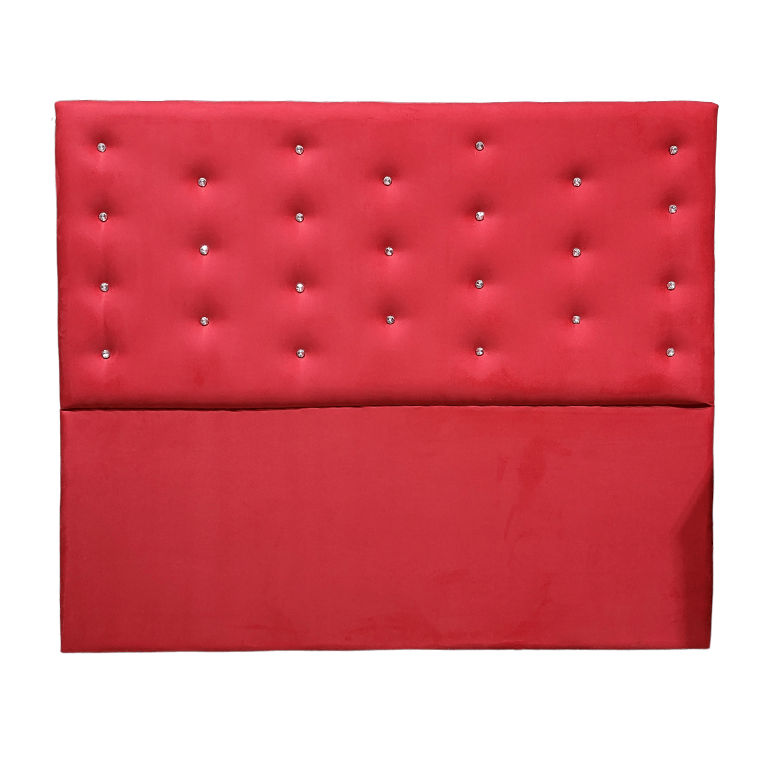 RESPALDO MUEBLES RIMAR A PISO DIAMANTE 2 PLAZAS FELPA ROJO - 1