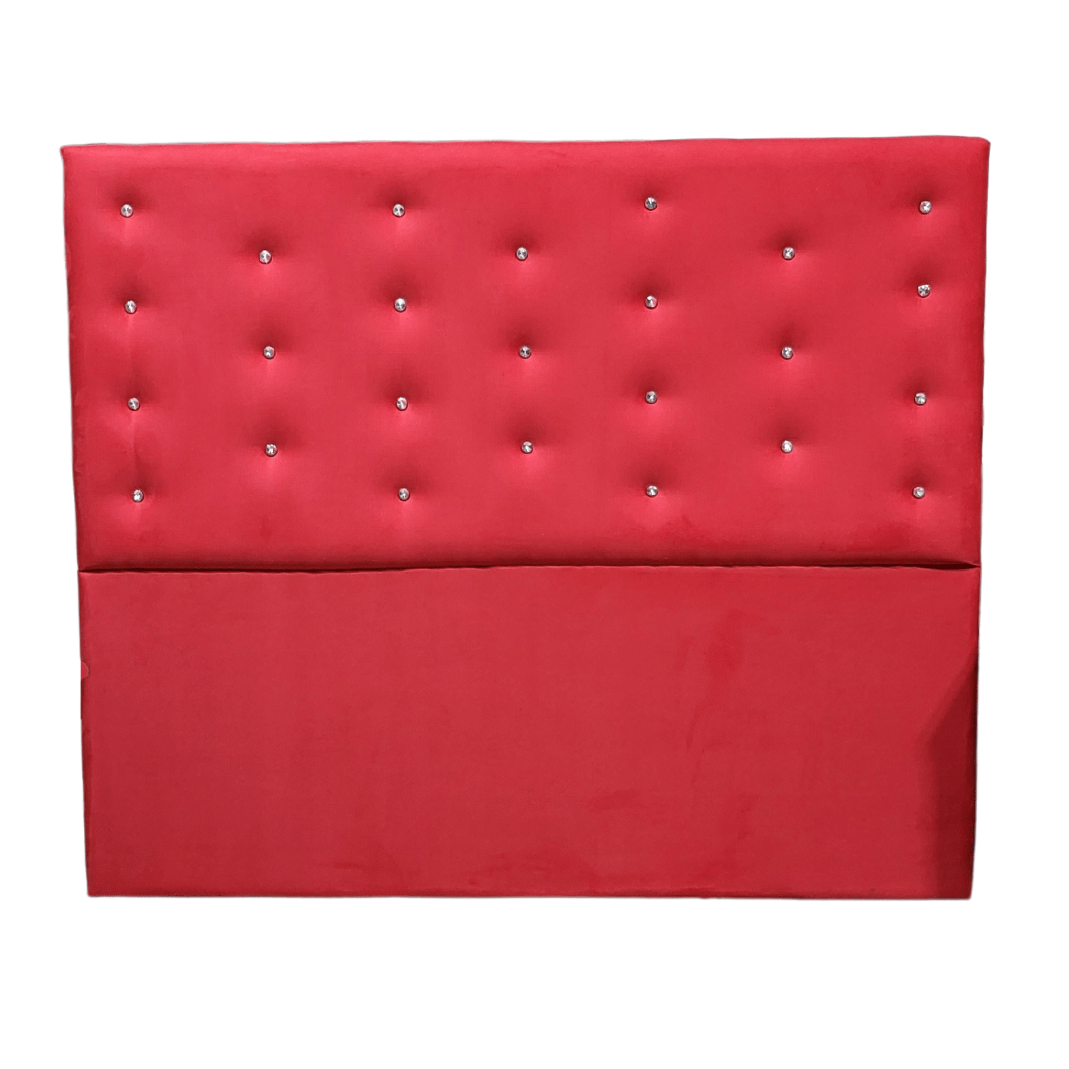 RESPALDO MUEBLES RIMAR A PISO DIAMANTE 2 PLAZAS FELPA ROJO - 4