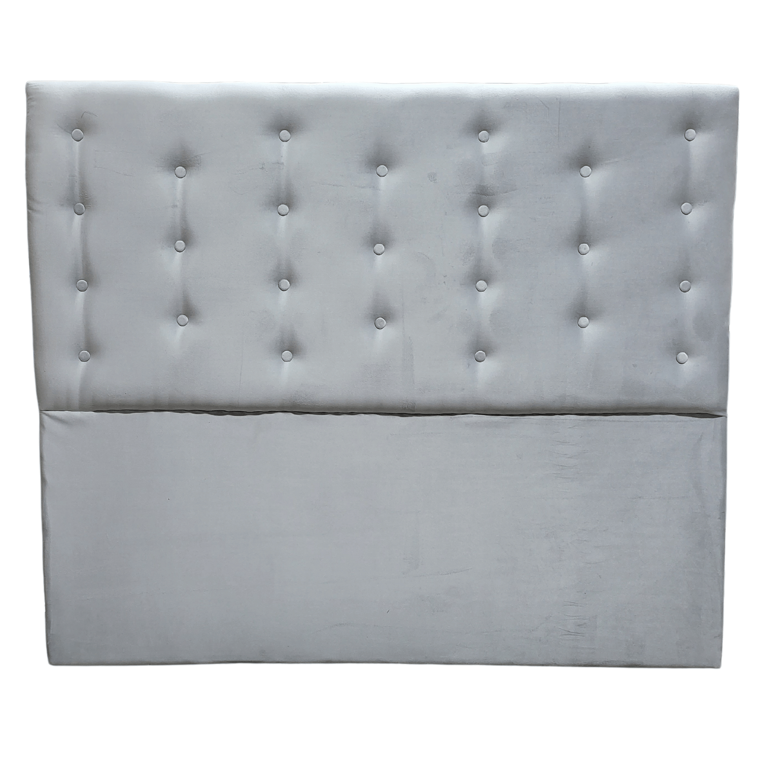 RESPALDO MUEBLES RIMAR A PISO 2 PLAZAS FELPA GRIS PARDO PERLA - 1