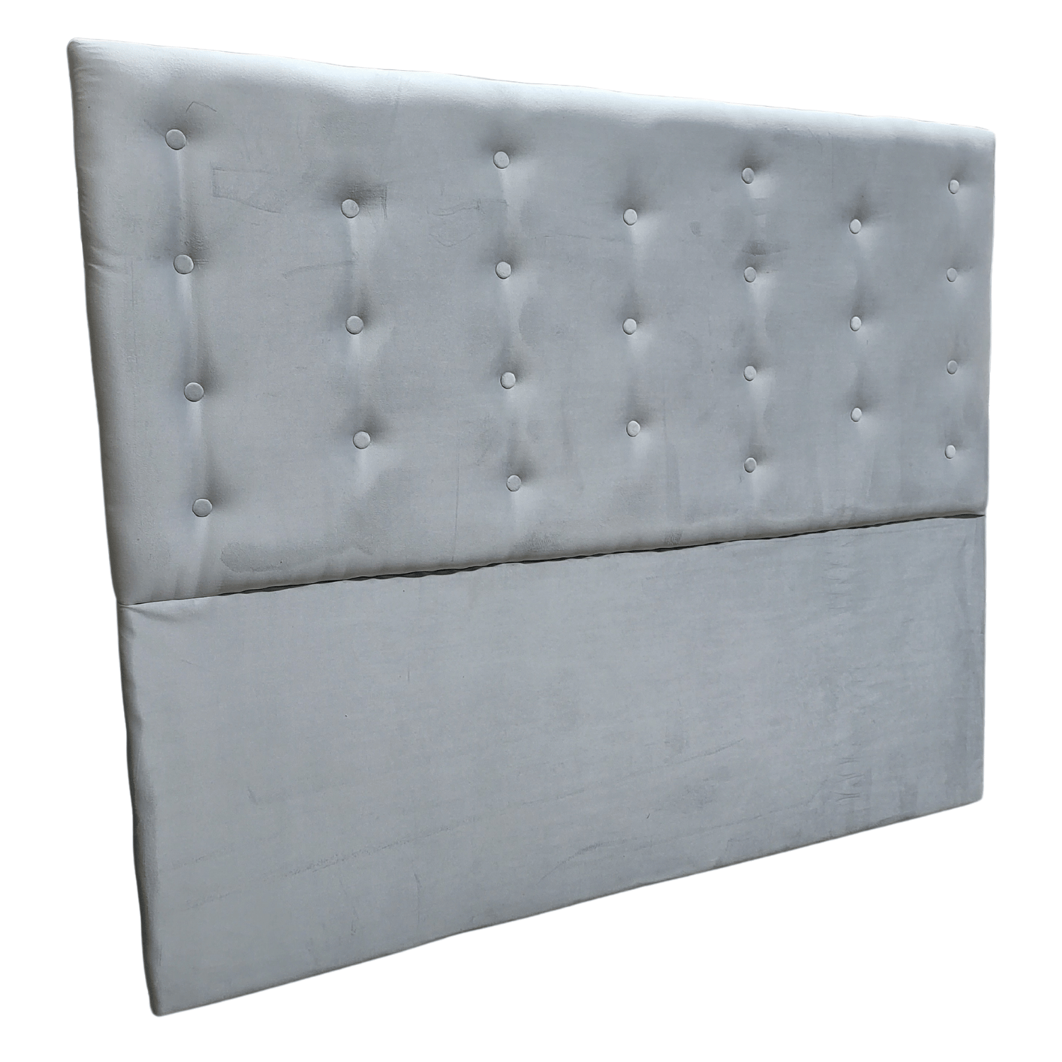 RESPALDO MUEBLES RIMAR A PISO 2 PLAZAS FELPA GRIS PARDO PERLA - 2