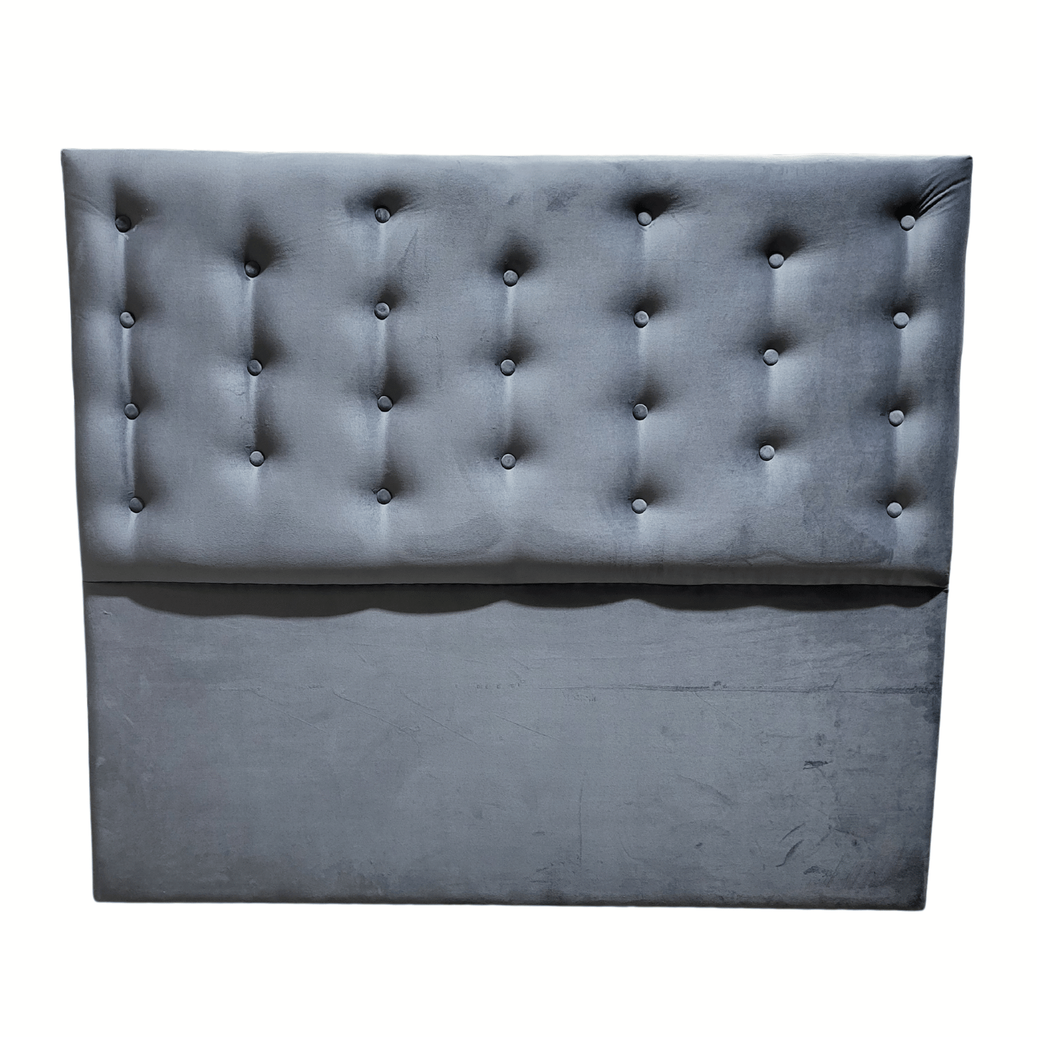 RESPALDO MUEBLES RIMAR A PISO 2 PLAZAS FELPA GRIS OSCURO - 1