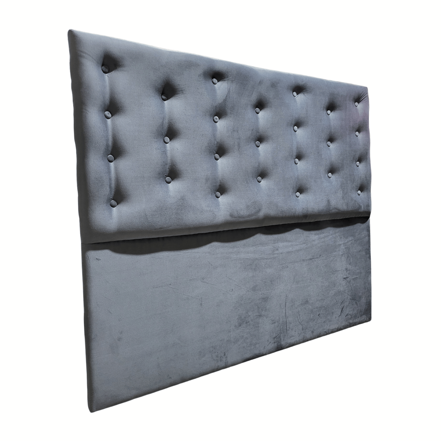 RESPALDO MUEBLES RIMAR A PISO 2 PLAZAS FELPA GRIS OSCURO - 2