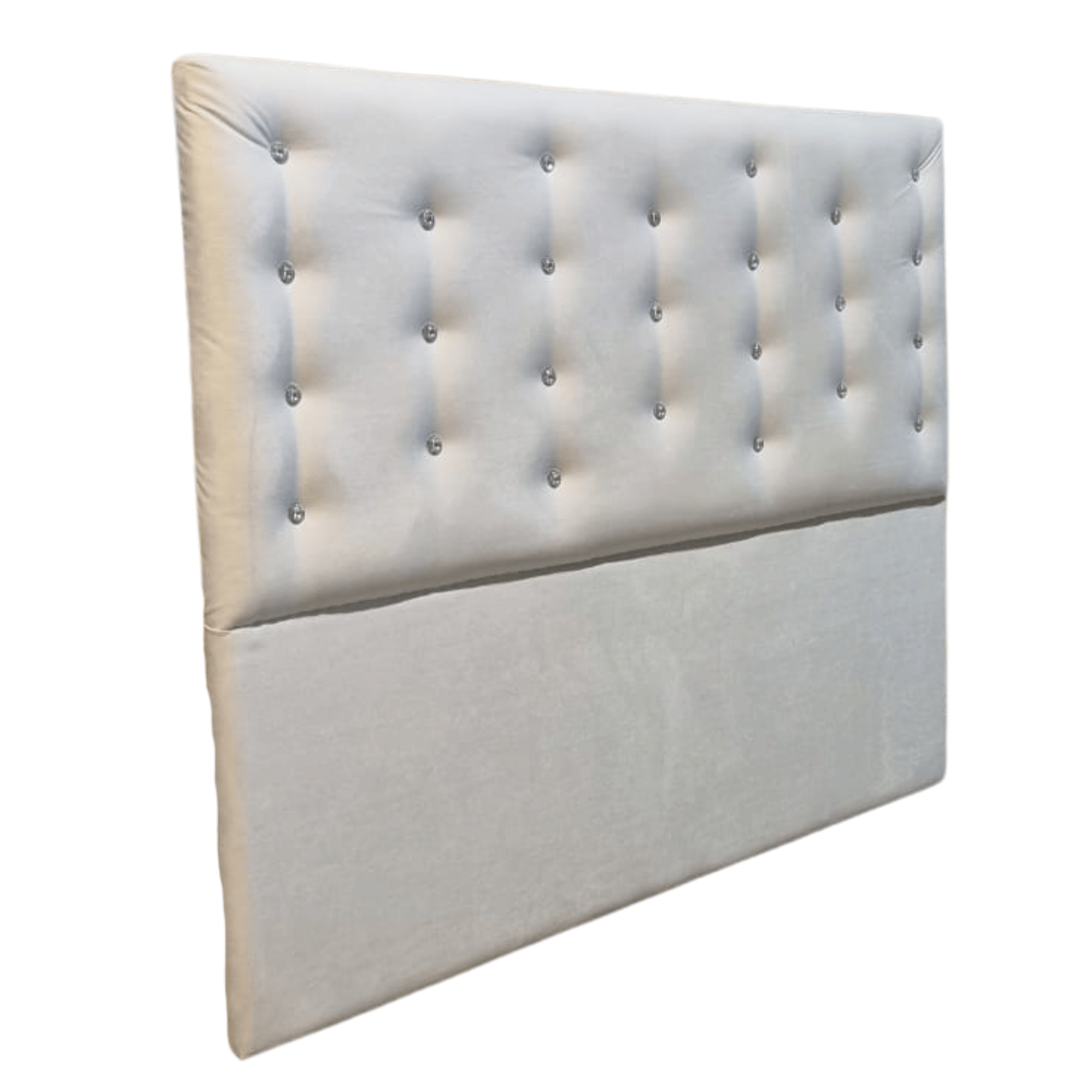 RESPALDO MUEBLES RIMAR A PISO DIAMANTE 2 PLAZAS FELPA CRUDO - 2