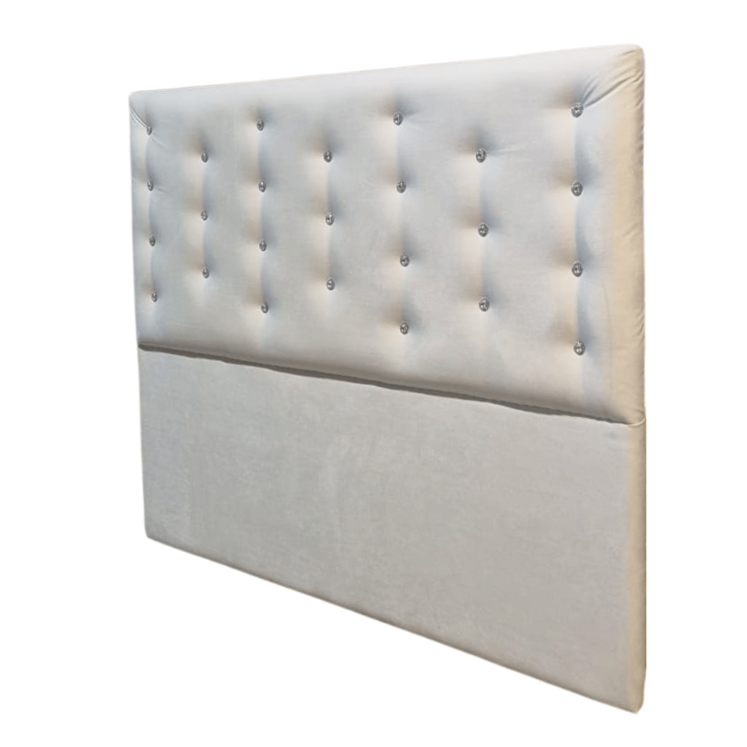 RESPALDO MUEBLES RIMAR A PISO DIAMANTE 2 PLAZAS FELPA CRUDO - 4