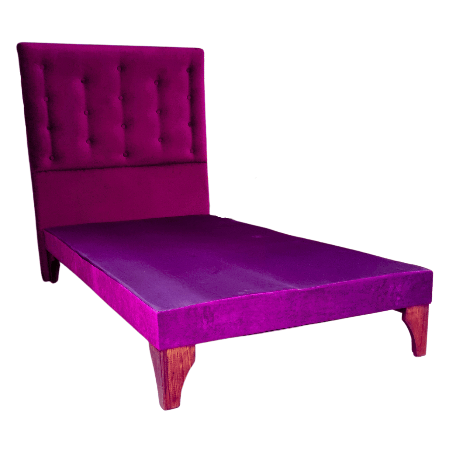 BASE 1 PLAZA CON RESPALDO MORADO FELPA A PISO 90X190 RIMAR - 2