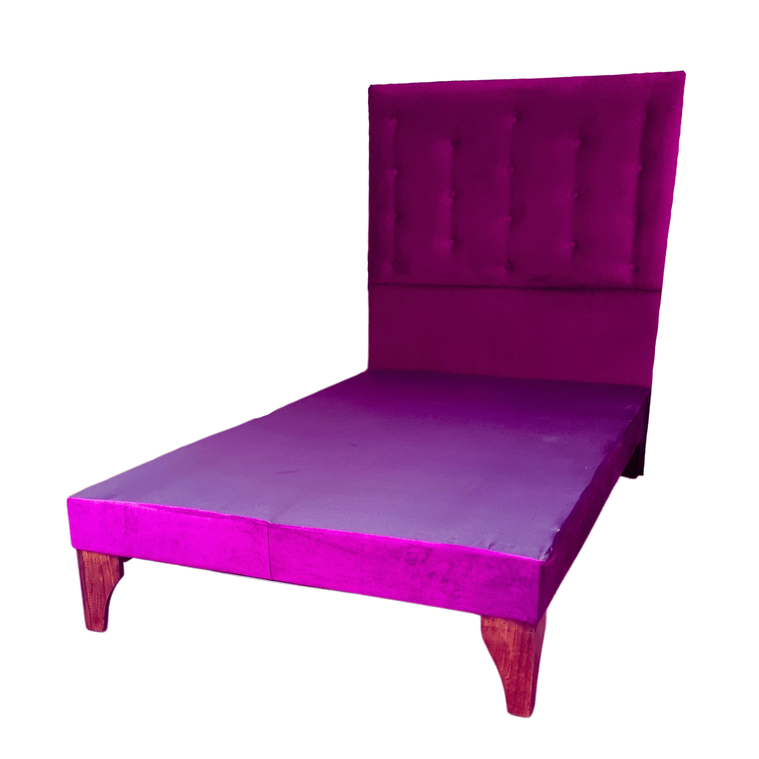 BASE 1 PLAZA CON RESPALDO MORADO FELPA A PISO 90X190 RIMAR - 3