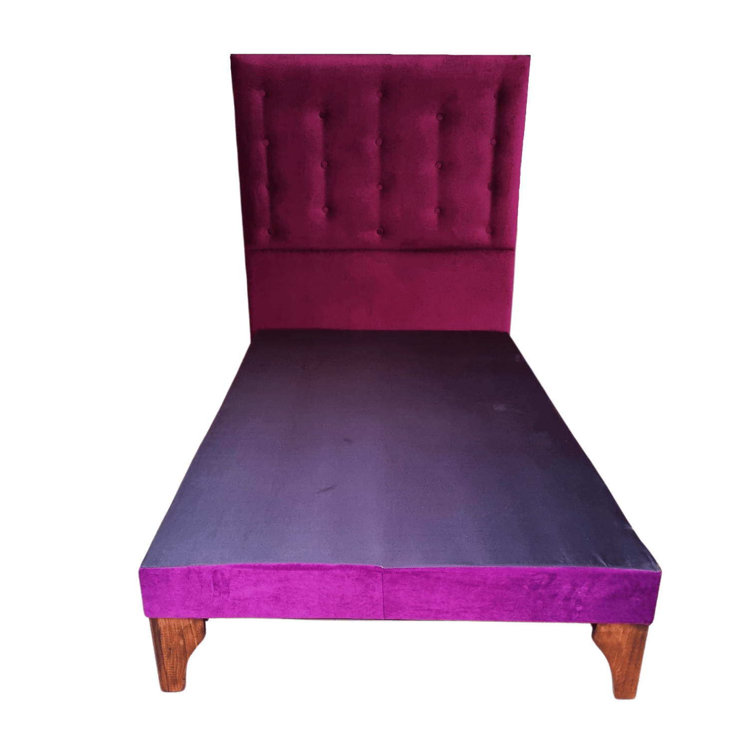 BASE 1 PLAZA CON RESPALDO MORADO FELPA A PISO 90X190 RIMAR - 4