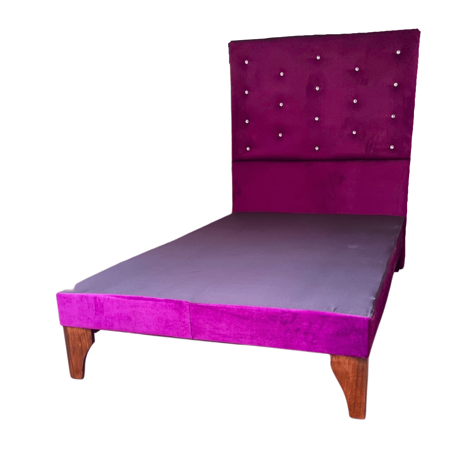 BASE 1 PLAZA CON RESPALDO MORADO FELPA DIAMANTE A PISO 90X190 RIMAR - 3
