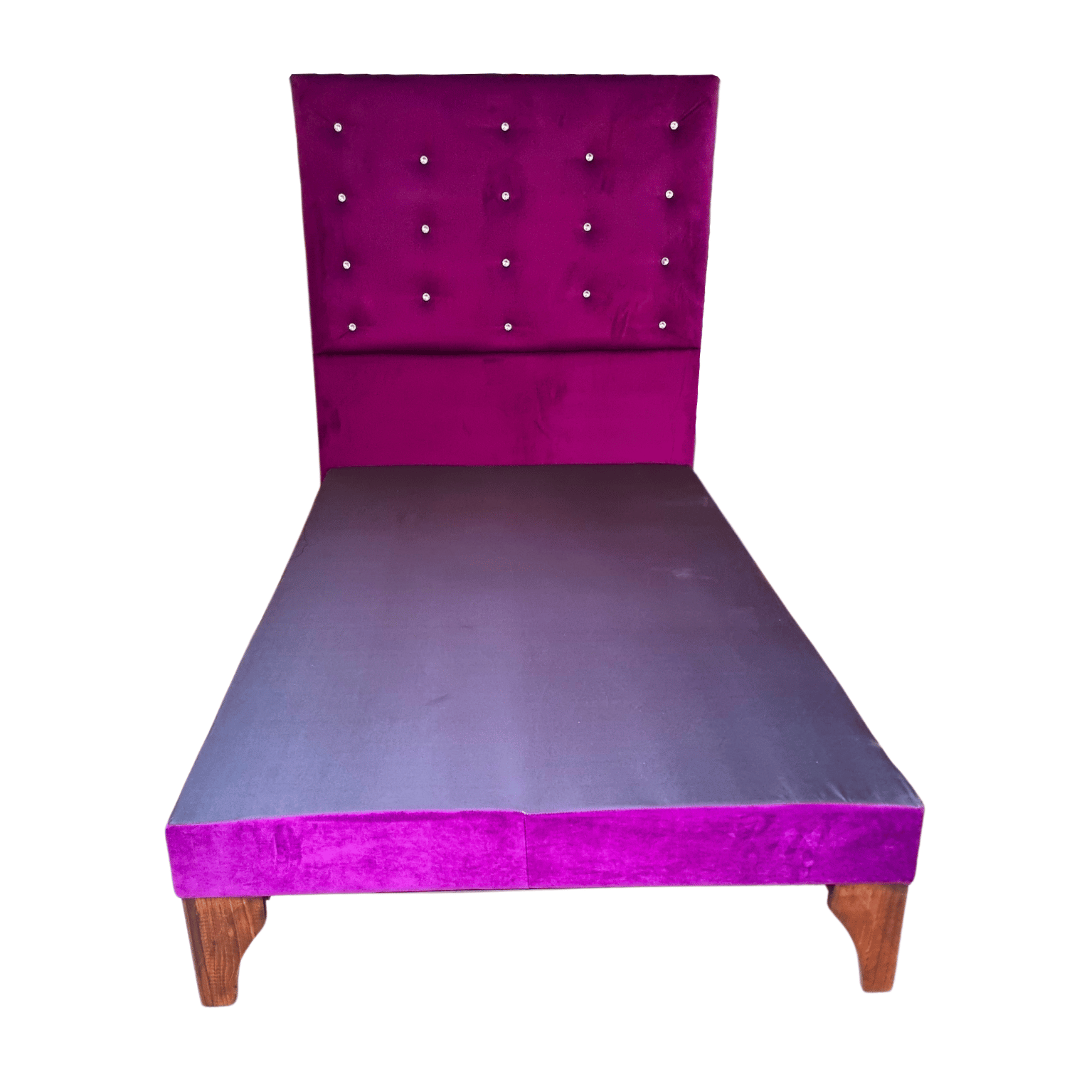 BASE 1 PLAZA CON RESPALDO MORADO FELPA DIAMANTE A PISO 90X190 RIMAR - 4