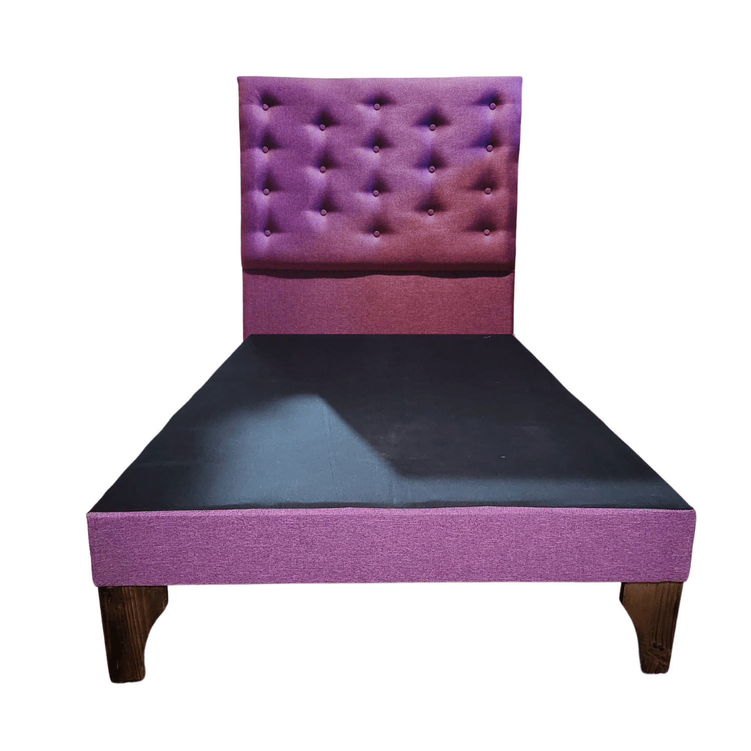 BASE 1 PLAZA CON RESPALDO A PISO MORADO LINO   90X190 RIMAR - 1