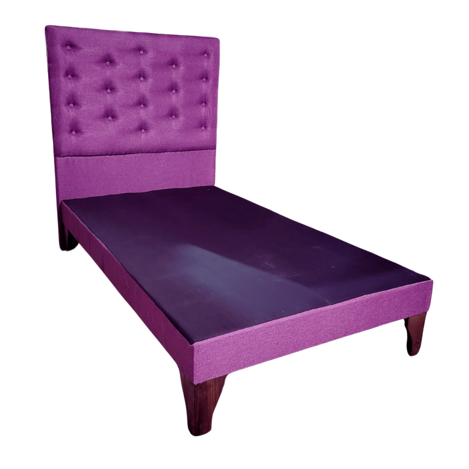 BASE 1 PLAZA CON RESPALDO A PISO MORADO LINO   90X190 RIMAR - 2