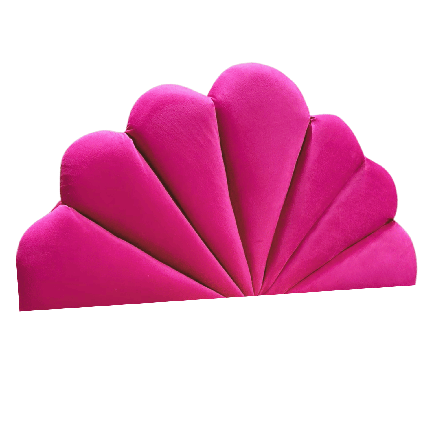 RESPALDO MUEBLES RIMAR CORAL 1.5 PLAZAS FELPA FUCSIA - 2