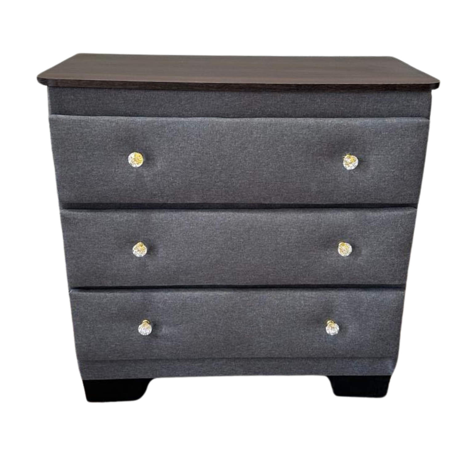 CÓMODA MUEBLES RIMAR 4 CAJONES GRIS LINO DIAMANTE - 1