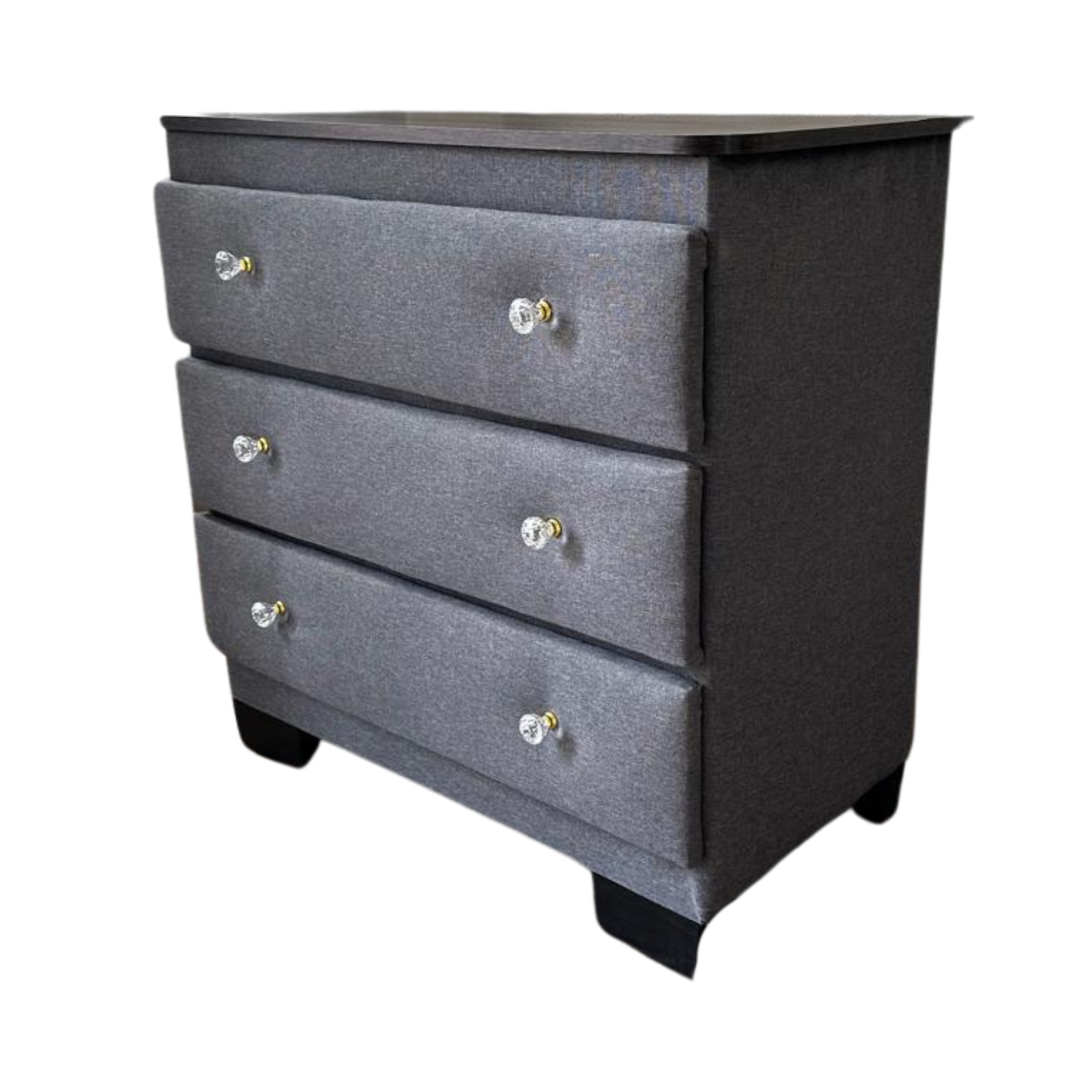 CÓMODA MUEBLES RIMAR 4 CAJONES GRIS LINO DIAMANTE - 3