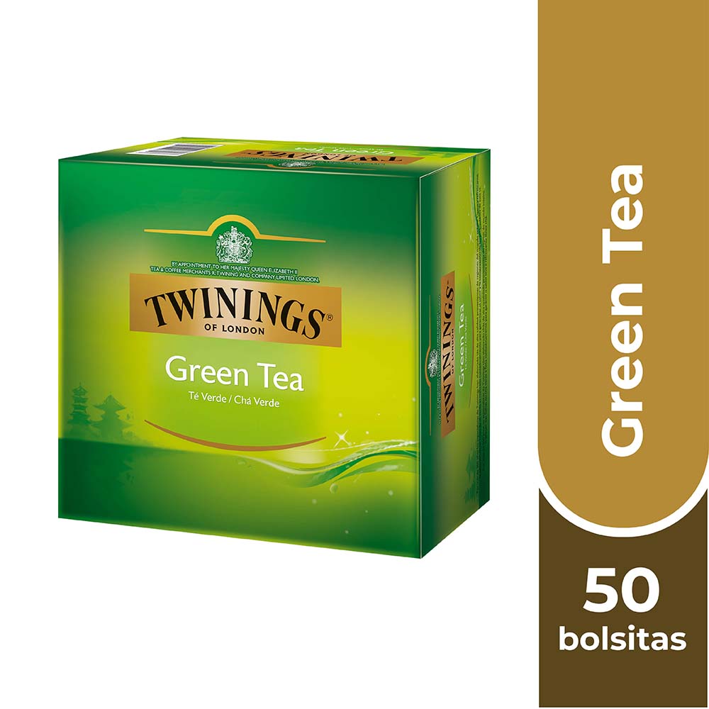 TWININGS TÉ VERDE PURO X 50 BOLSITAS - 1