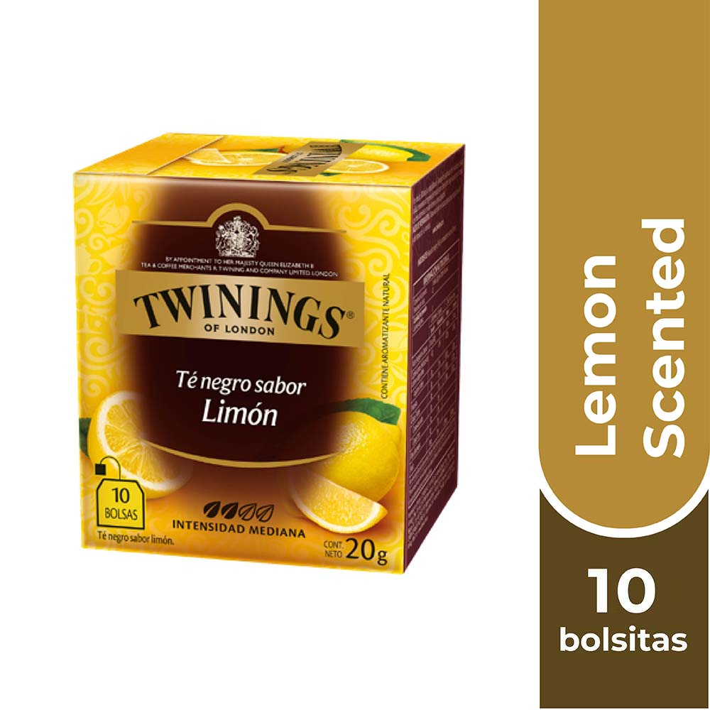 TWININGS TÉ LEMON SCENTED X 10 BOLSITAS - 1