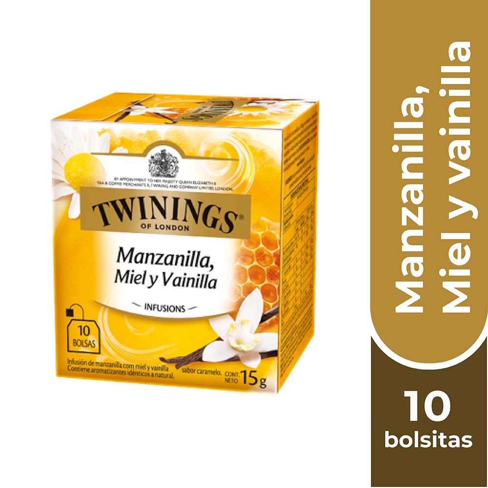 TWININGS TÉ MANZANILLA / MIEL / VAINILLA X 10 BOLSITAS - 1