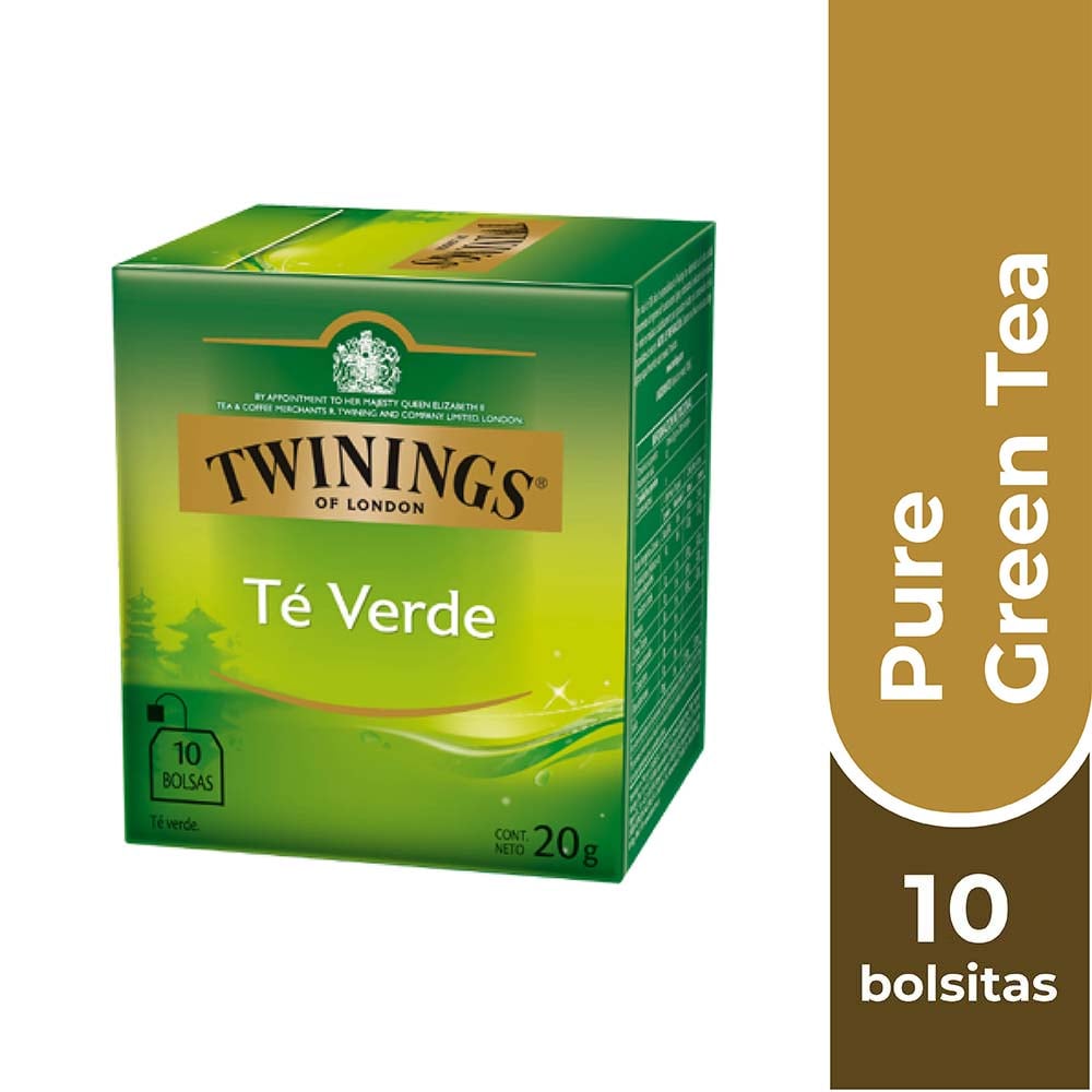 TWININGS TÉ PURE GREEN TEA X 10 BOLSITAS - 1