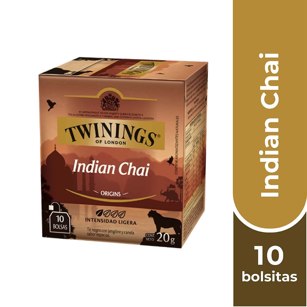 TWININGS TÉ INDIAN CHAI X 10 BOLSITAS - 1
