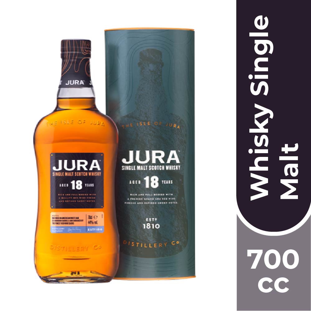 WHISKY JURA BOTELLA VIDRIO 700 CC MALT 18 AÑOS - 1