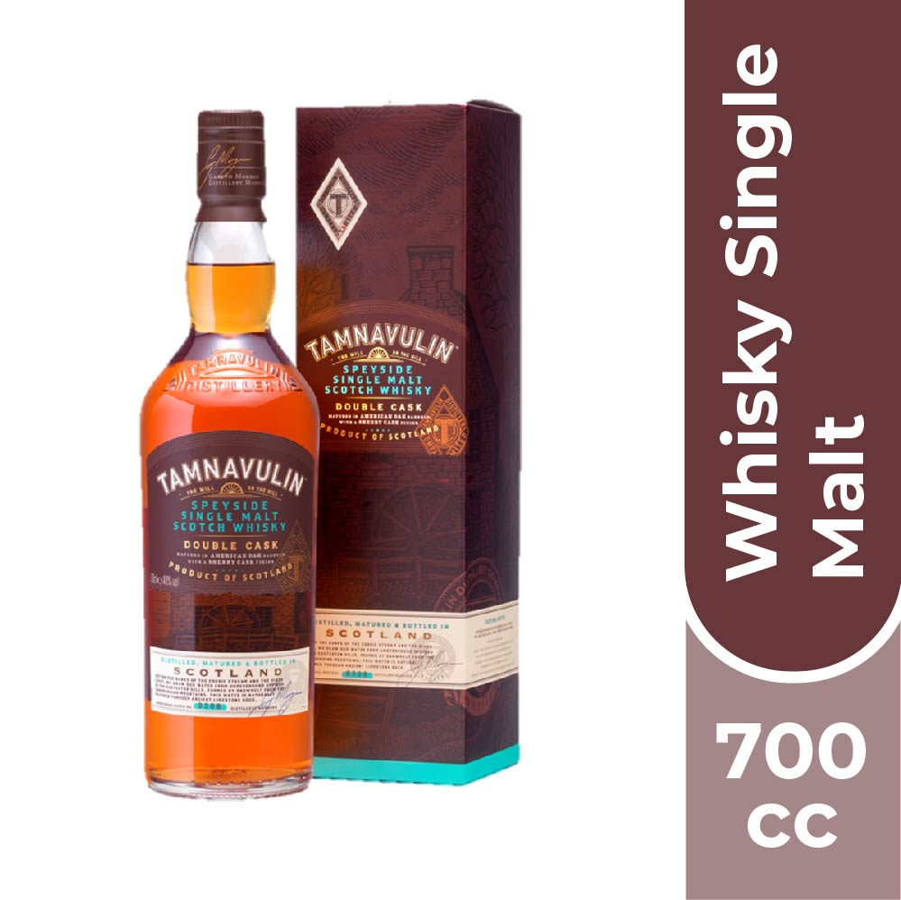 WHISKY SINGLE MALT TAMNAVULIN BOTELLA VIDRIO 700 CC - 1