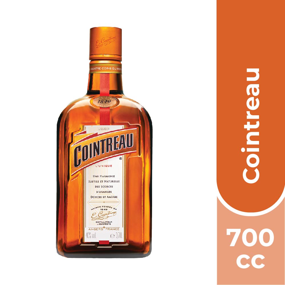 LICOR NARANJA COINTREAU BOTELLA VIDRIO 700 CC - 1