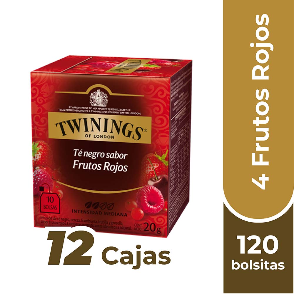 TWININGS TÉ 4 FRUTOS ROJOS X120 BOLSITAS - 1