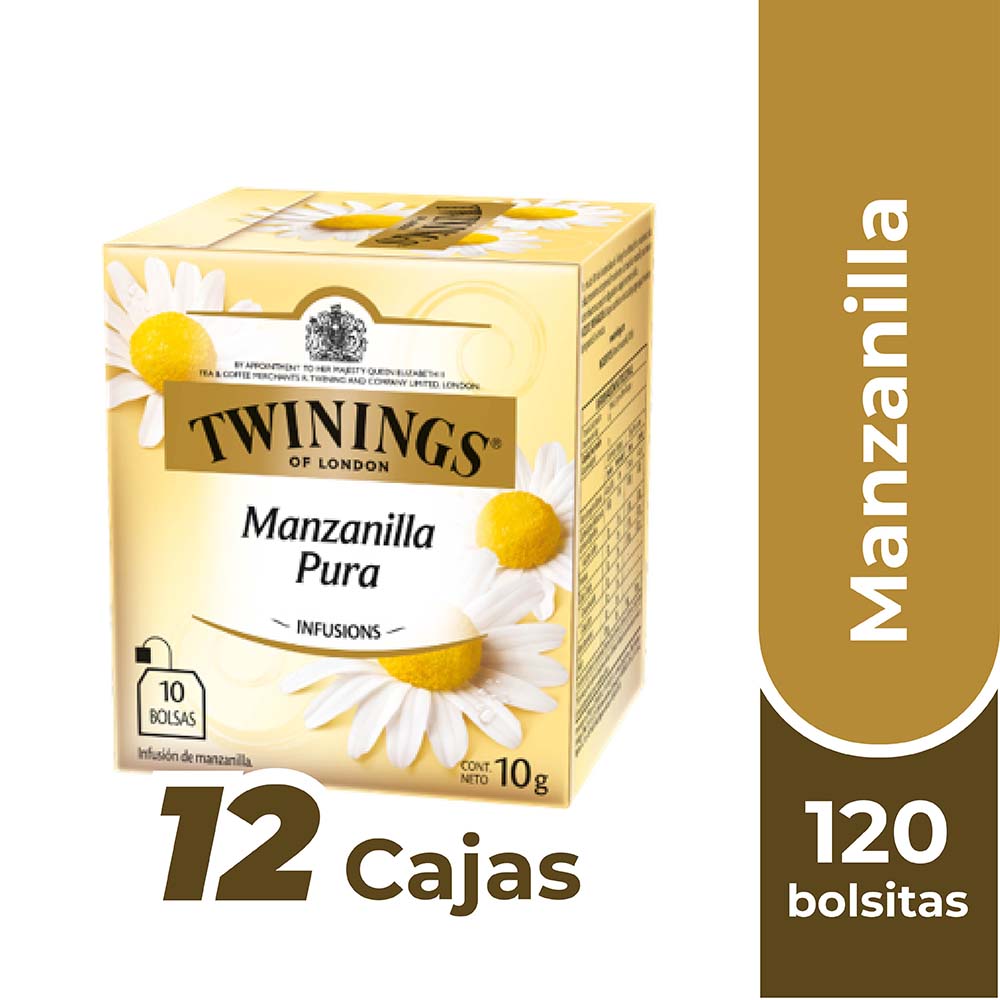 INFUSION TE TWININGS CAJA 120 BOLSITAS MANZANILLA - 1