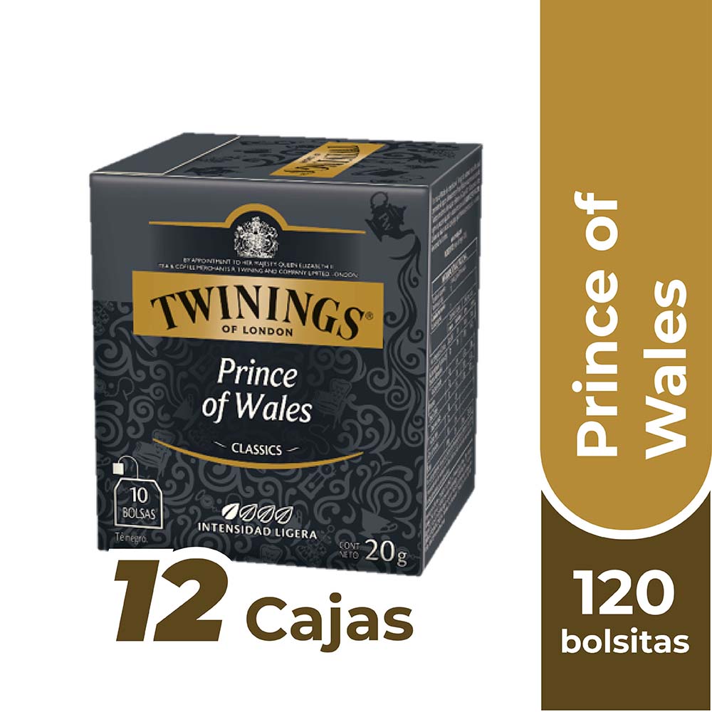 TWININGS TÉ PRINCE OF WALES (ETIQUETA NEGRA) X120 BOLSITAS - 1