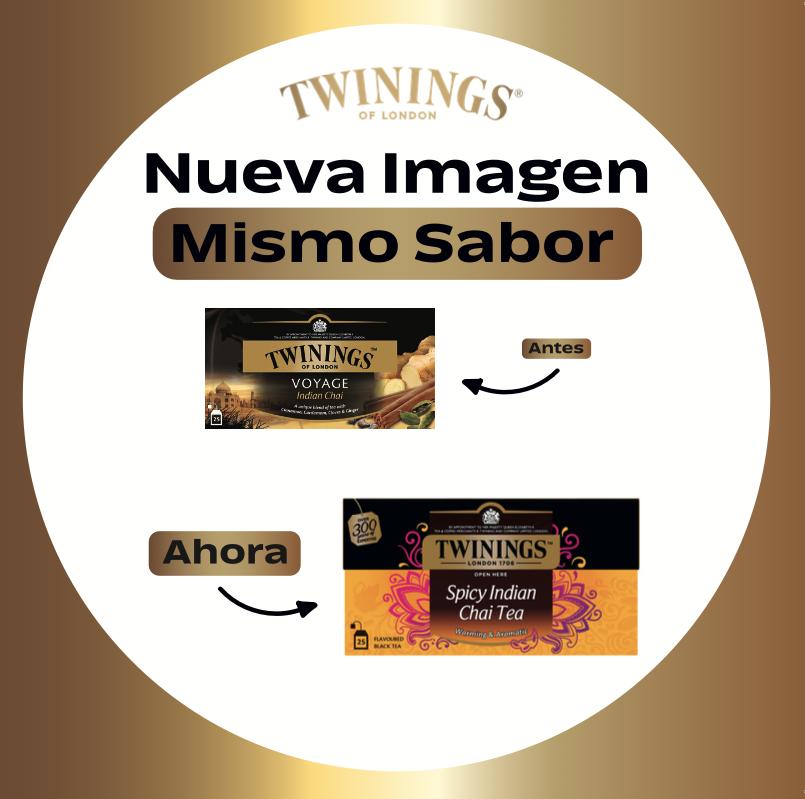 TWININGS SPICY INDIAN CHAI X 25 BOLSITAS - 3