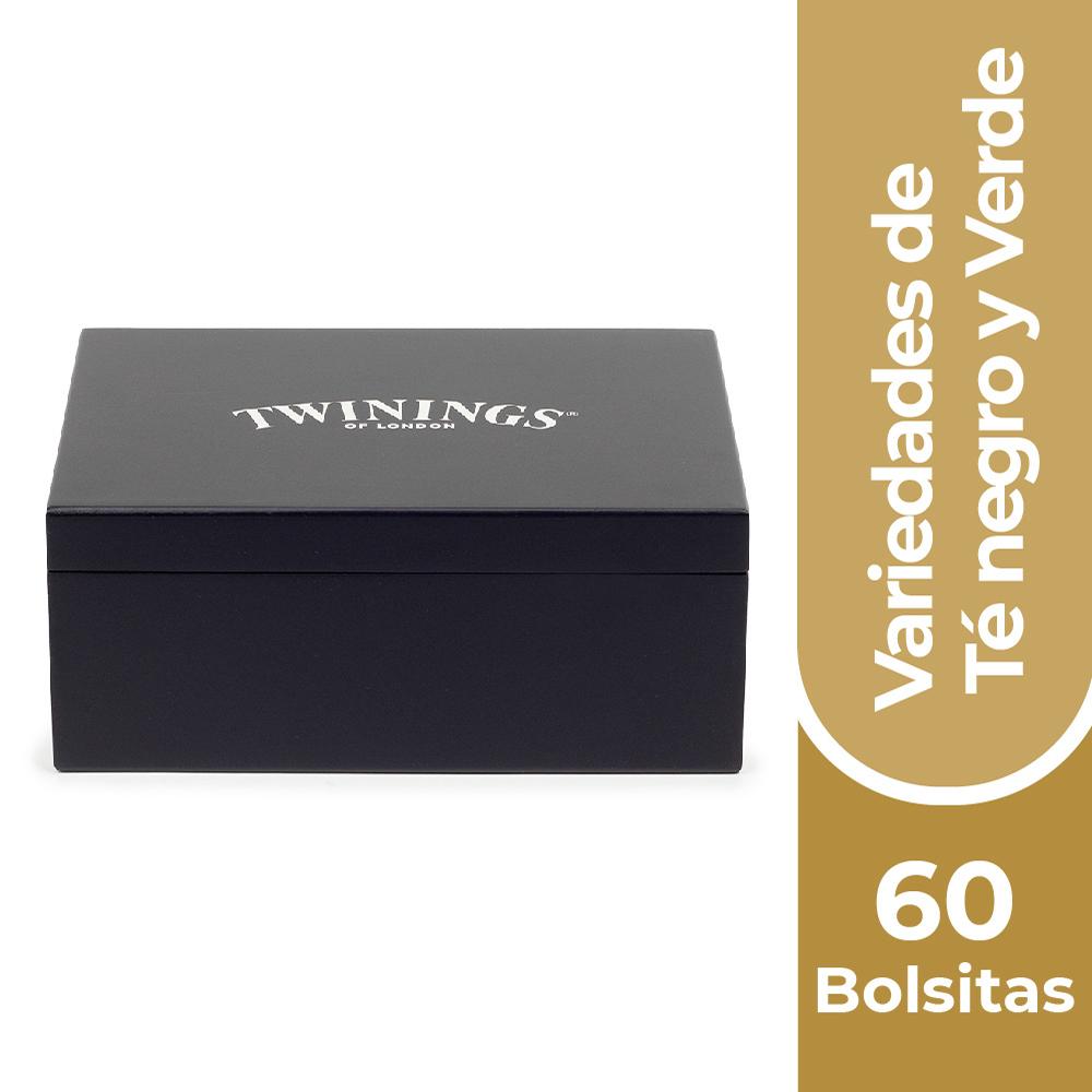 CAJA MADERA 6 ESPACIOS NEGRA (60 BOLSITAS) - 1