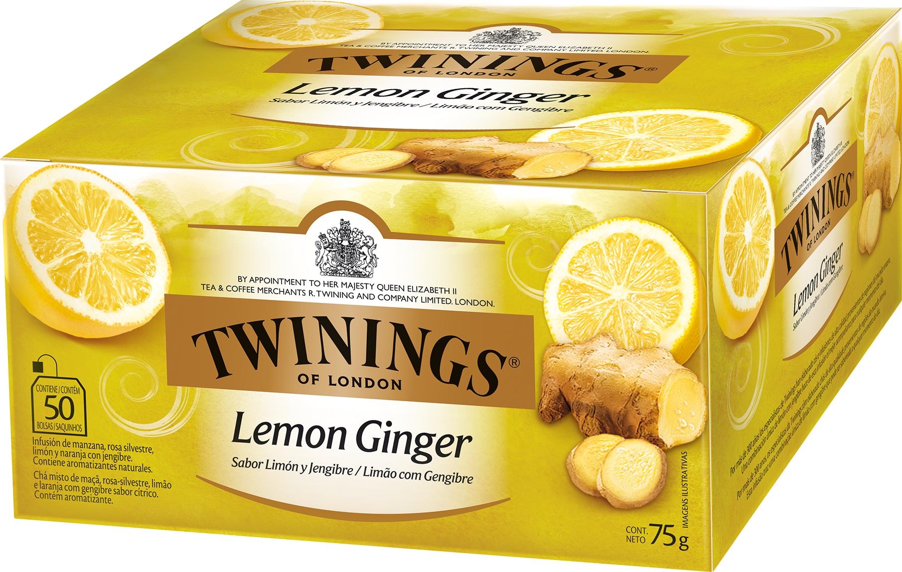 TWININGS TÉ LIMÓN Y JENGIBRE X 50 BOLSITAS - 1