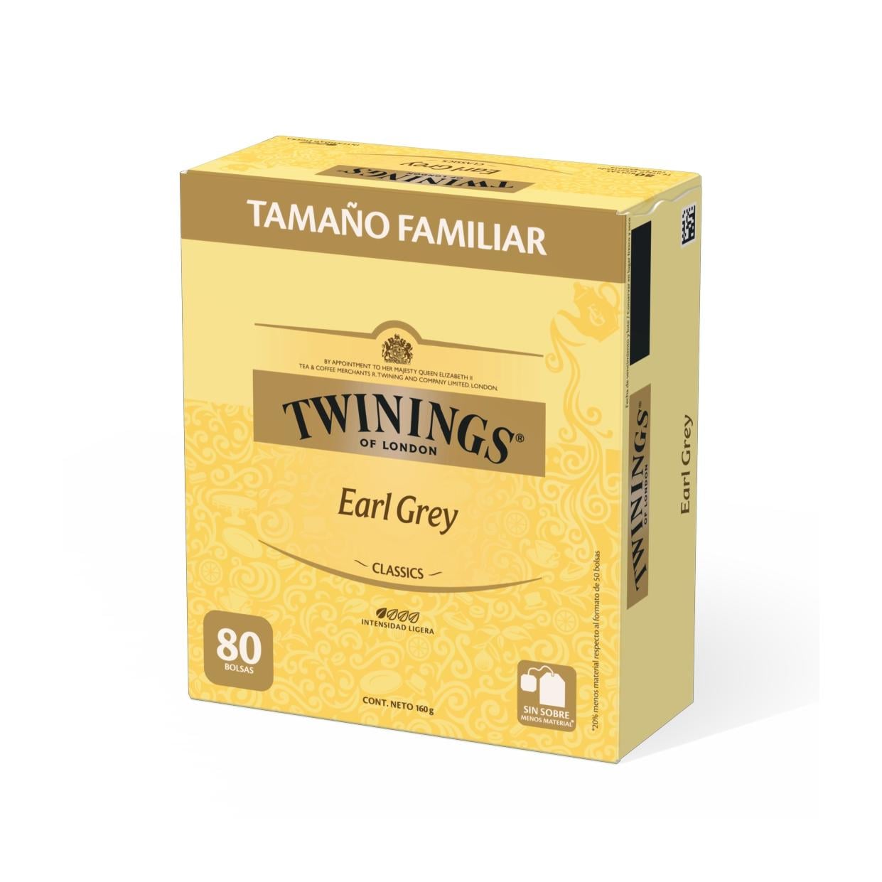 TWININGS TE EARL GREY (ETIQUETA AMARILLA) X80 BOLSITAS - 1