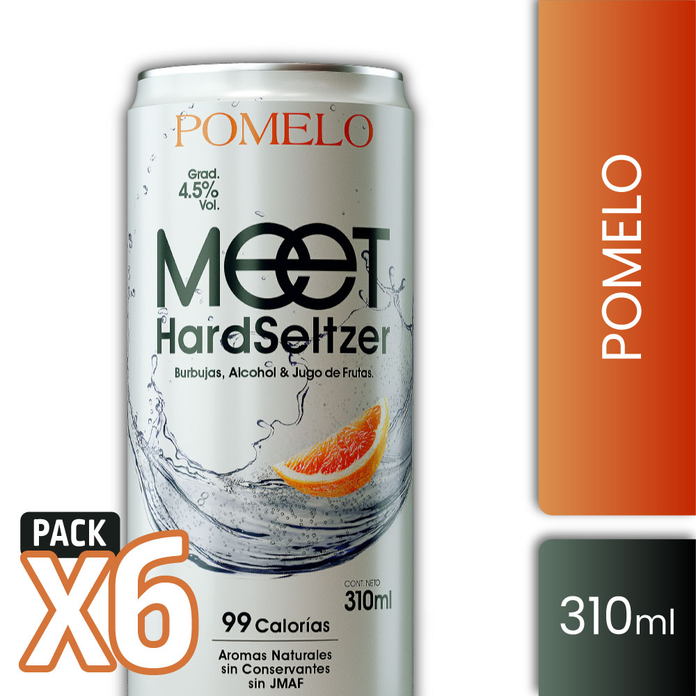 SOUR MEET LATA 310 CC 6 UN HARD SELTZER POMELO - 1