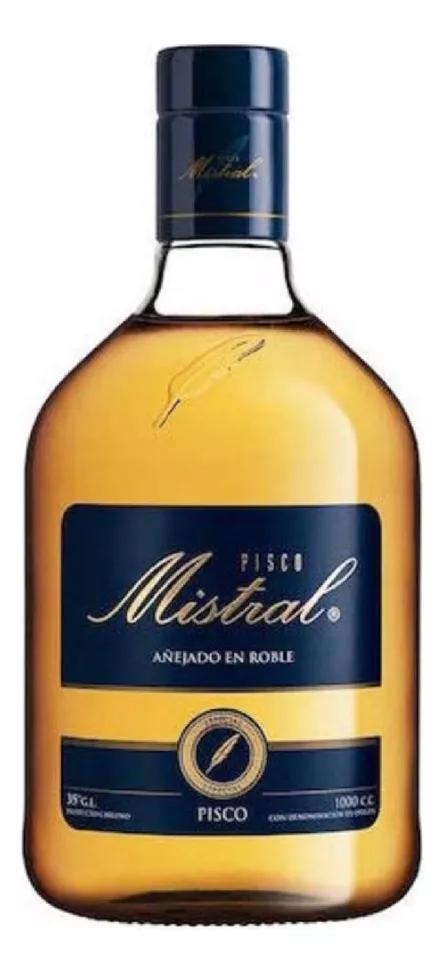 PISCO MISTRAL 35° BOTELLA DE LITRO - 1