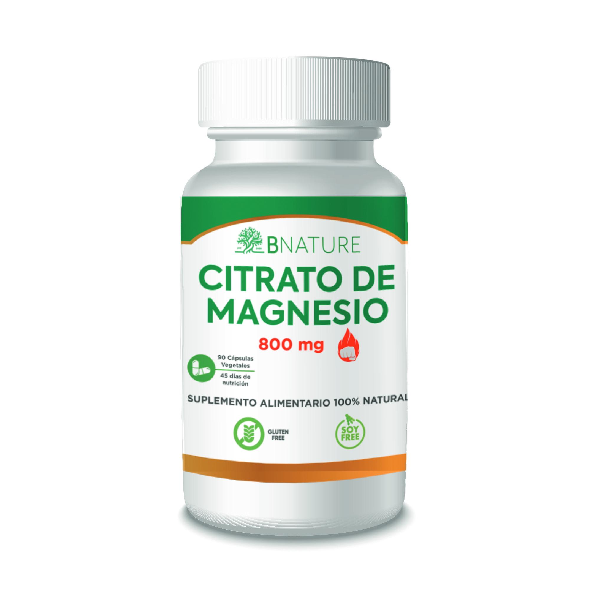 CITRATO DE MAGNESIO B NATURE 800MG (90 CAPSULAS) - 1