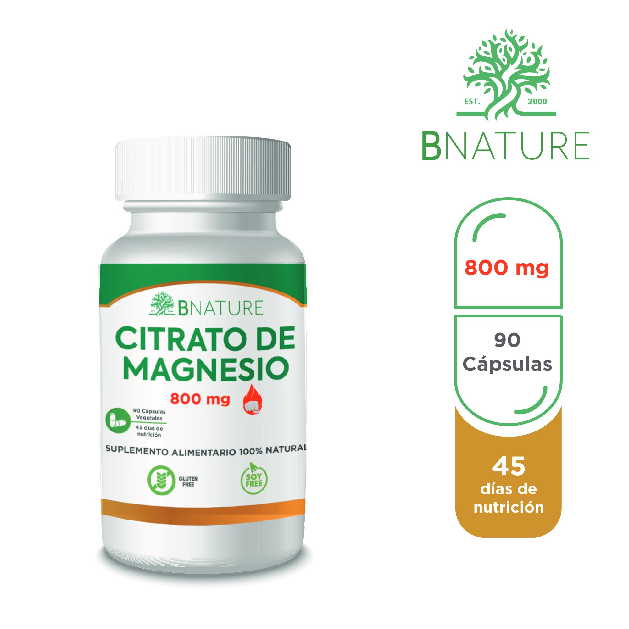 CITRATO DE MAGNESIO B NATURE 800MG (90 CAPSULAS) - 2