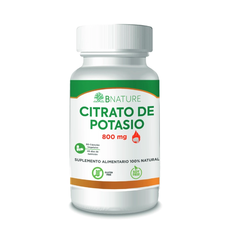 CITRATO DE POTASIO B NATURE 800MG (90 CAPSULAS) - 1