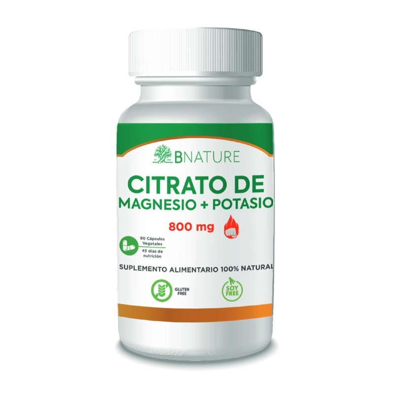 CITRATO DE MAGNESIO Y POTASIO B NATURE 800MG (90 CAPSULAS) - 1