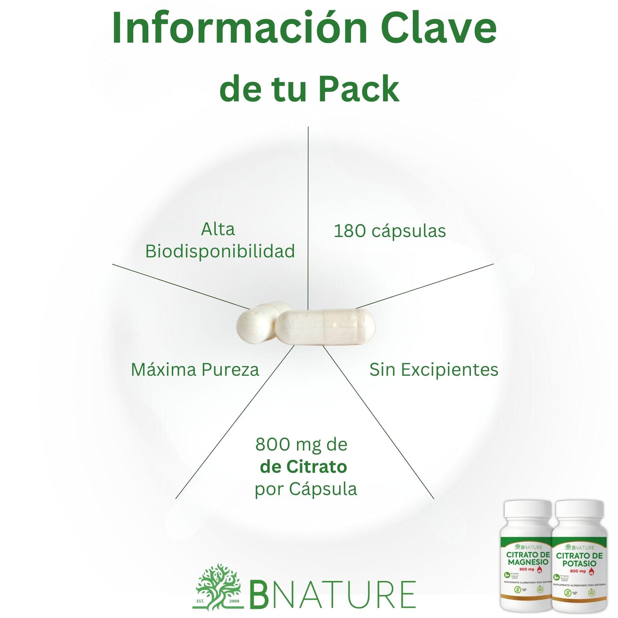 PACK CITRATO DE MAGNESIO + CITRATO DE POTASIO 800MG - 2