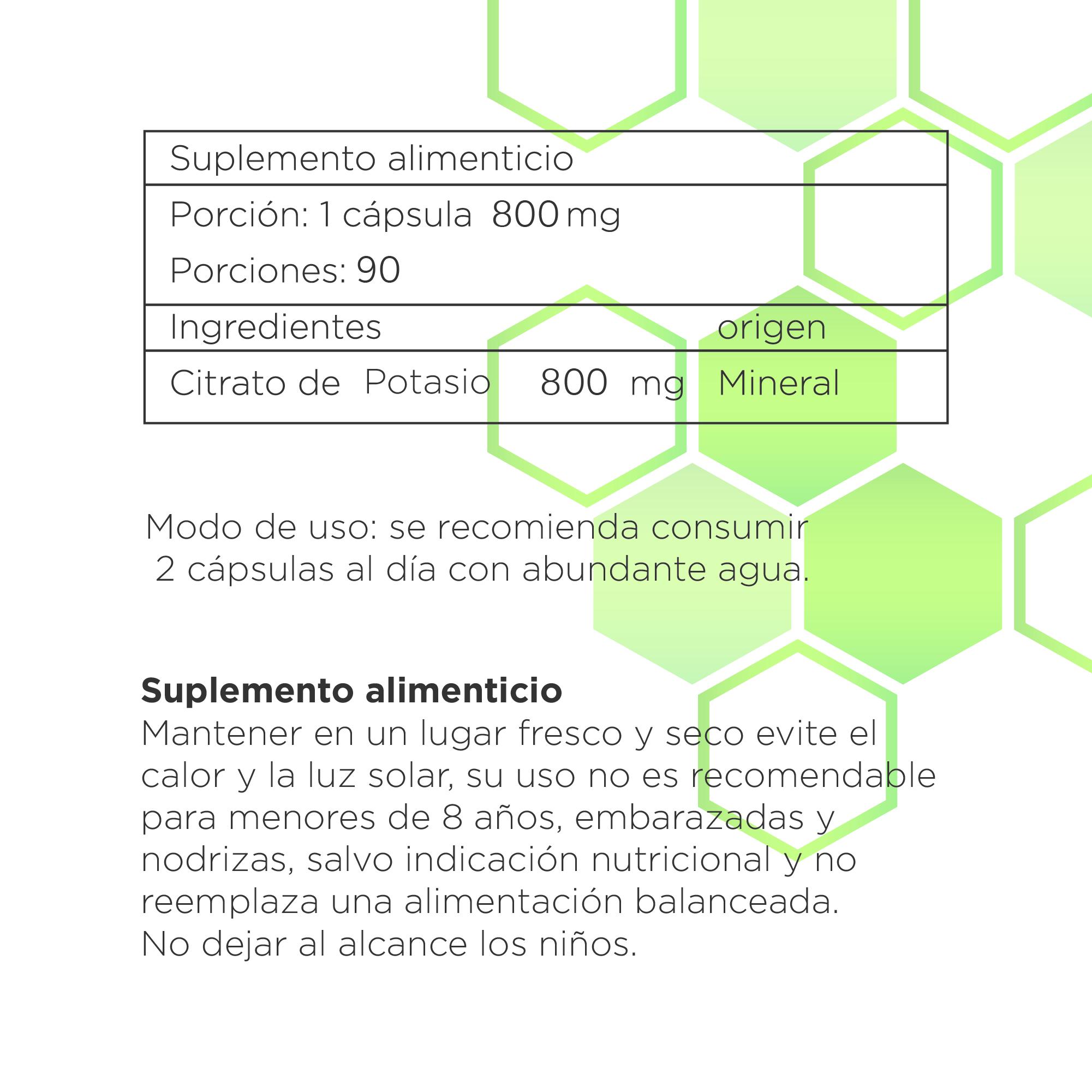 PACK CITRATO DE MAGNESIO + CITRATO DE POTASIO 800MG - 8
